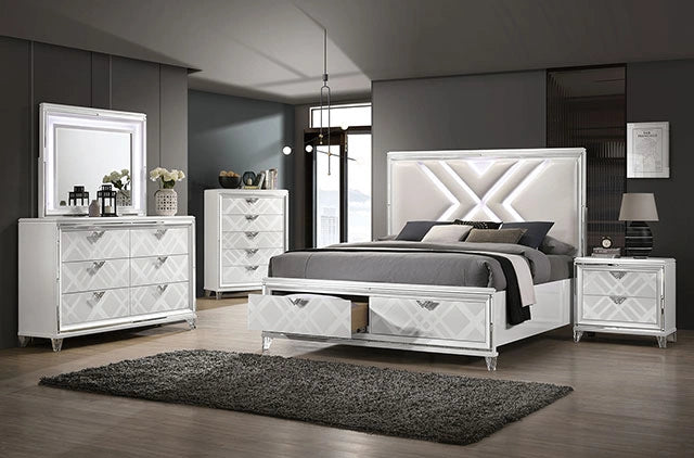 Emmeline Chest White Solid Wood