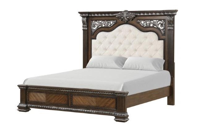 Promenade Bed Brown & White