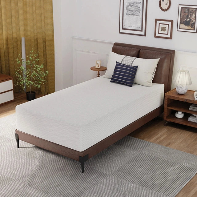 Forsythia 12" Twin Green Tea Gel Memory Foam