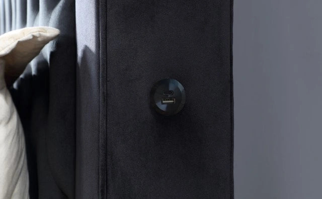 Etherea Bed Gray & Black