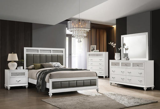 Barzini 4-piece Queen Panel Bedroom Set White image