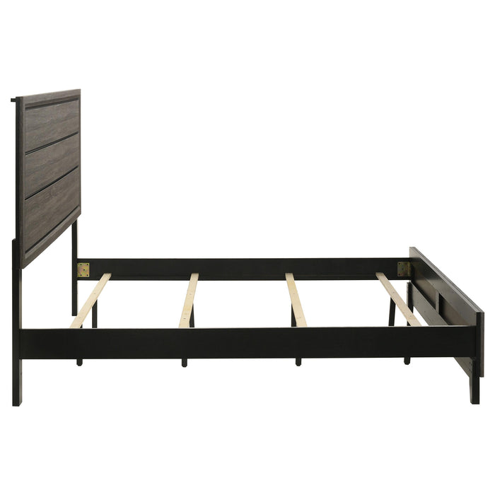 Watson Wood Panel Bed Grey Oak