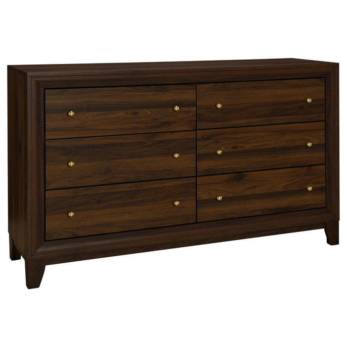 Welsley California King Bedroom Set Walnut