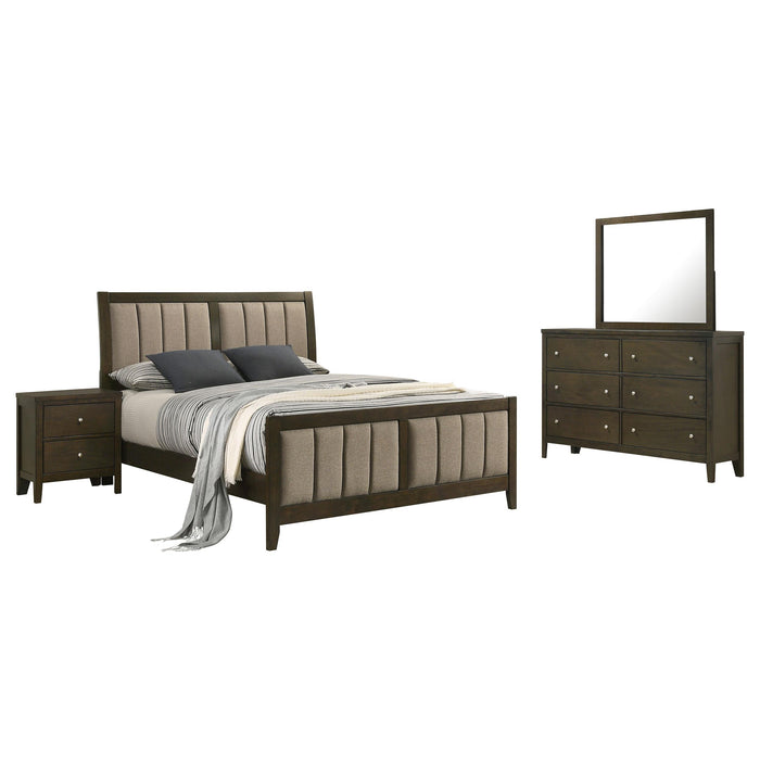 Wilkes California King Bedroom Set Dark Cocoa