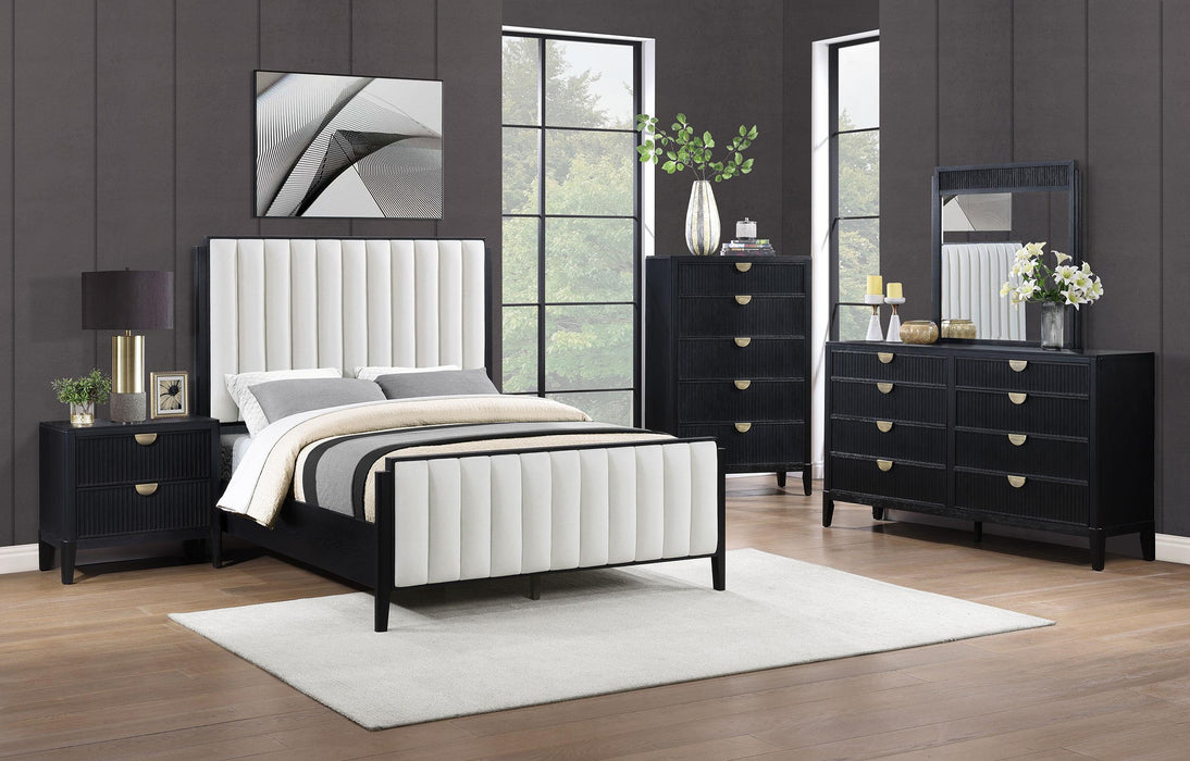 Brookmead 60-inch Upholstered Bed Black