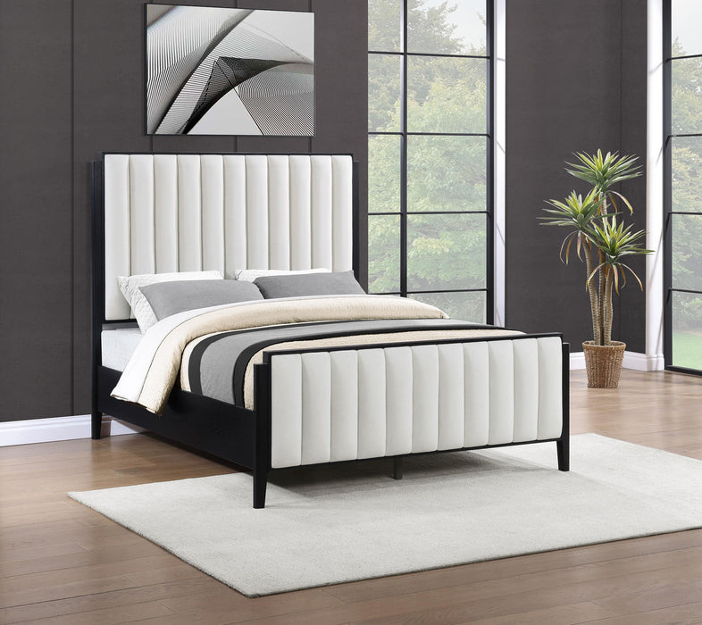 Brookmead 60-inch Upholstered Bed Black