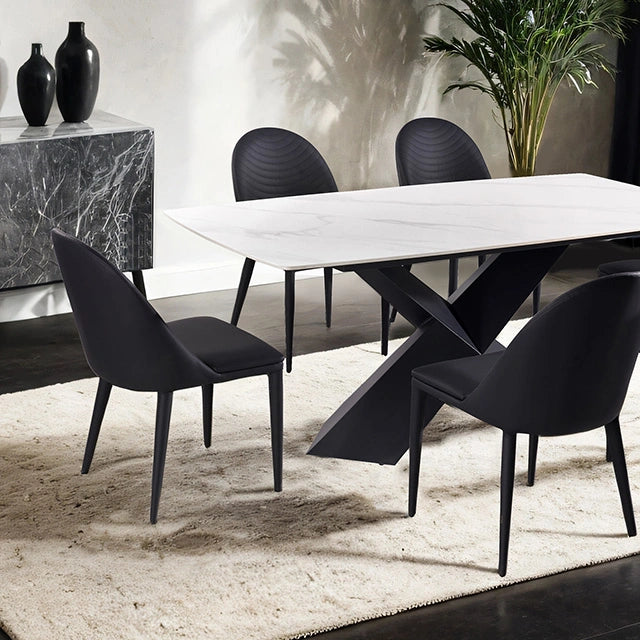 Lenvik 7 Pc Dining Table Set Black