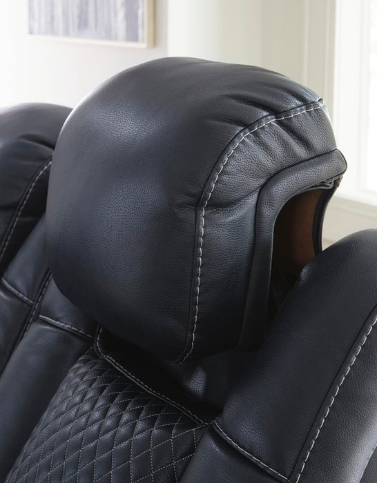 Fyne-Dyme Power Reclining Loveseat with Console