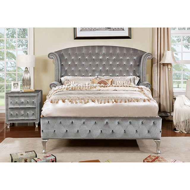 Alzir Gray & Black Queen & E.King Bed