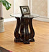Crown Mark Furniture Madison Wood End Table in Brown image