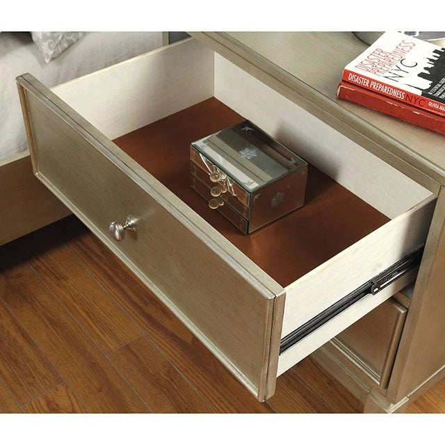 Enid Queen Bed Silver