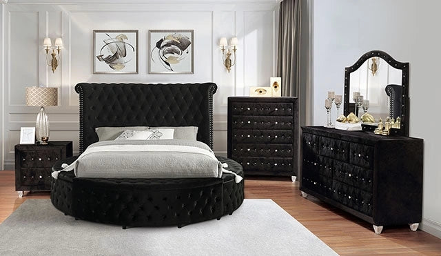 Sansom Queen Bed Velvet
