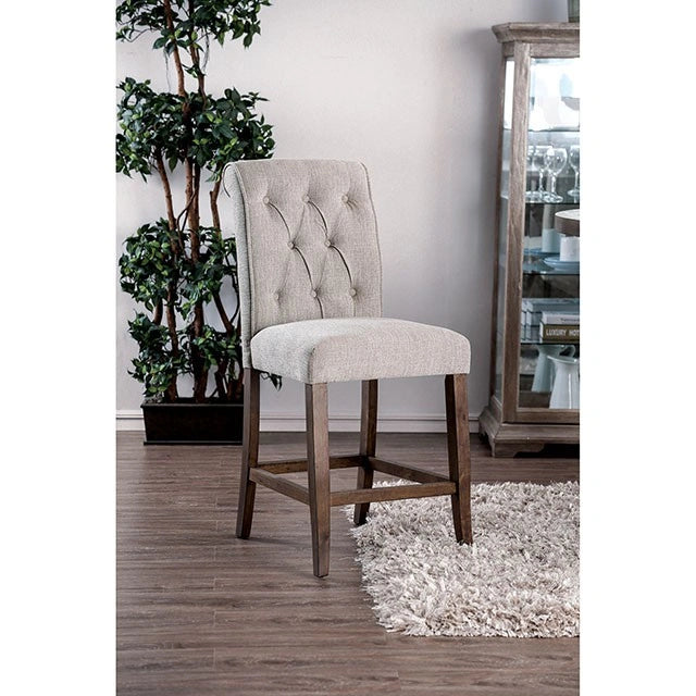 Sania Counter Ht. Chair (2/Ctn) Beige