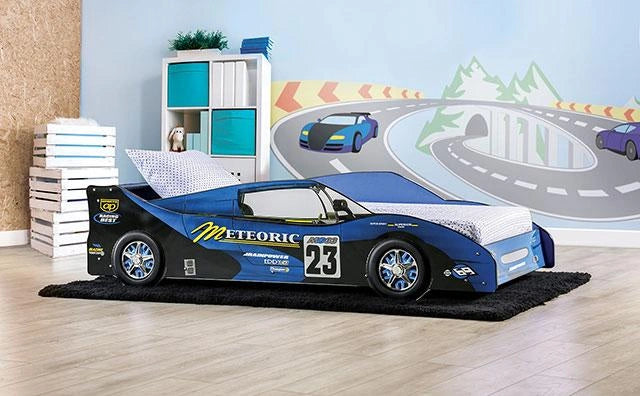 DUSTRACK Twin Bed, Blue & Red