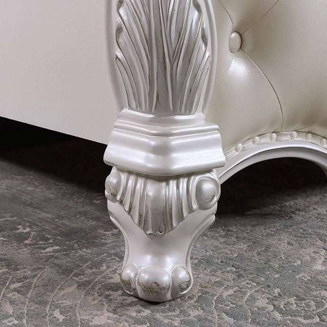 Ventresca Bed White & Chrome