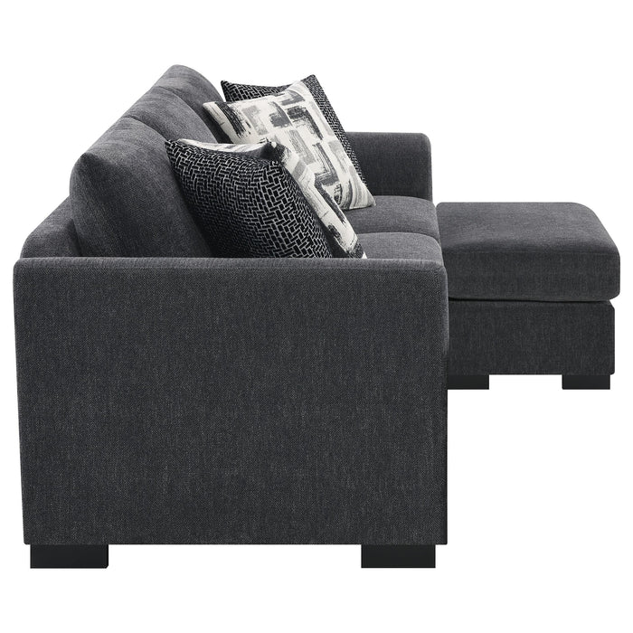 Storey Upholstered Sleeper Sectional Chaise Sofa