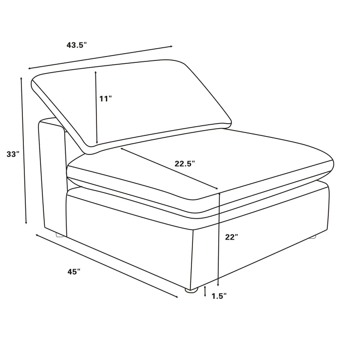 Raleigh Boucle Upholstered Modular Sectional
