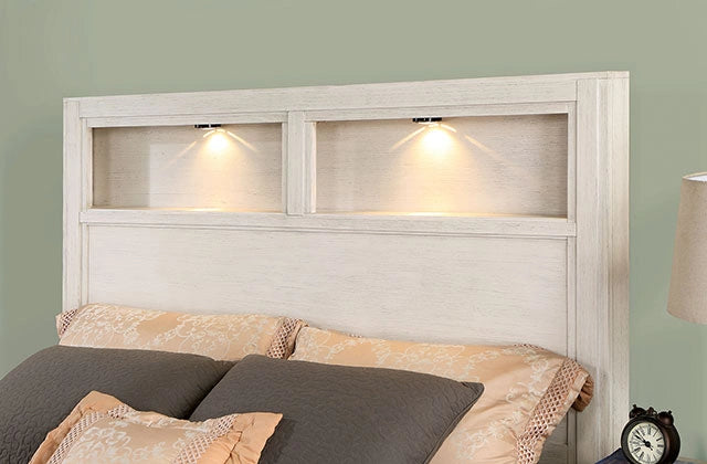 KARLA Cal.King, E.King & Queen Bed, Gray & White