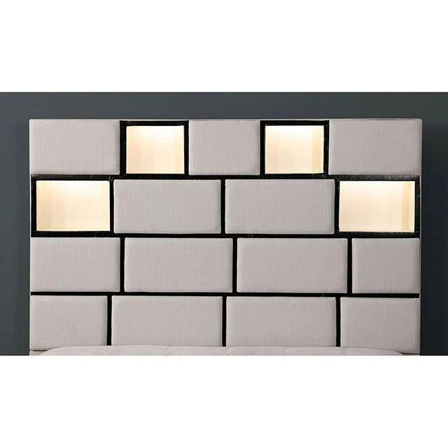 Gemma Beige/Black Cal.King Bed