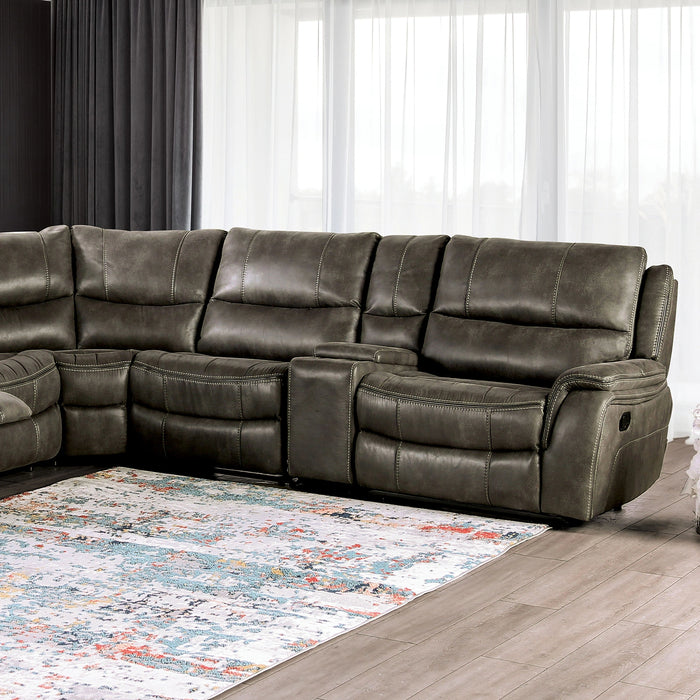 JEROMINUS Sectional, Dark Gray