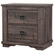 Crown Mark Furniture Coralee 2 Drawer Nightstand in Gray image