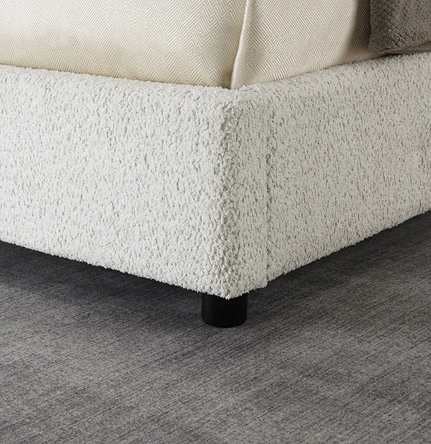 Vertham E.King, Full, & Queen Bed White & Black