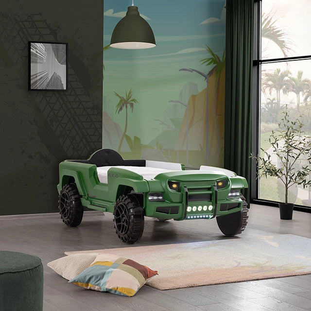 Randlar Bed Pink, Green, & Black