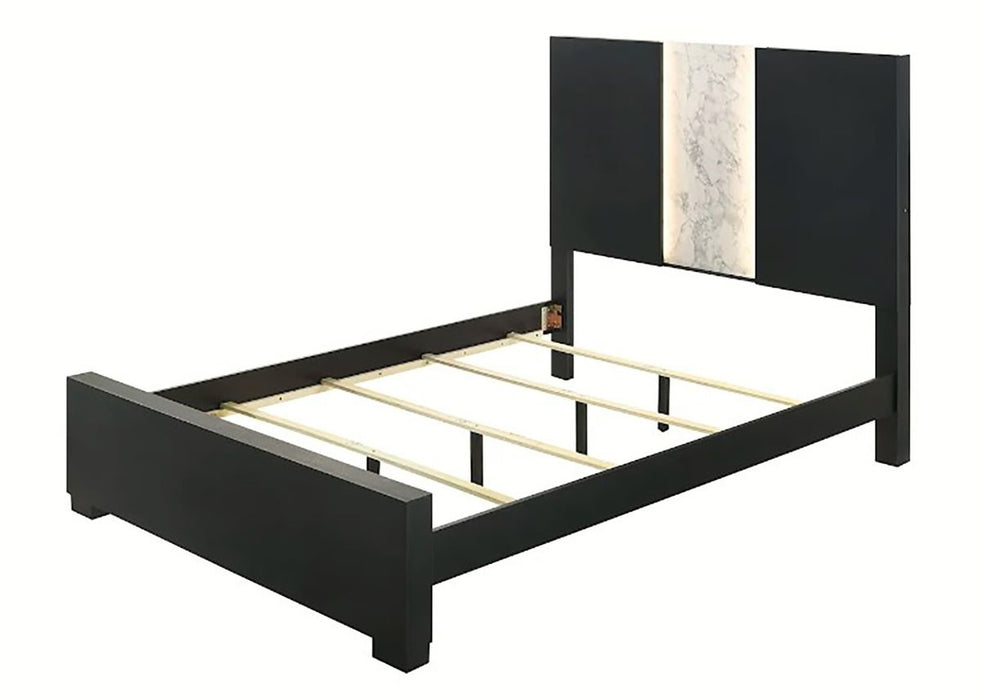 Crown Mark Furniture Rangley King Panel Bed in Black B6835-K