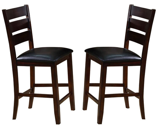 Crown Mark Bardstown Counter Height Chair in Espresso (Set of 2) image