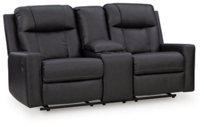 Mackmenville Reclining Loveseat with Console