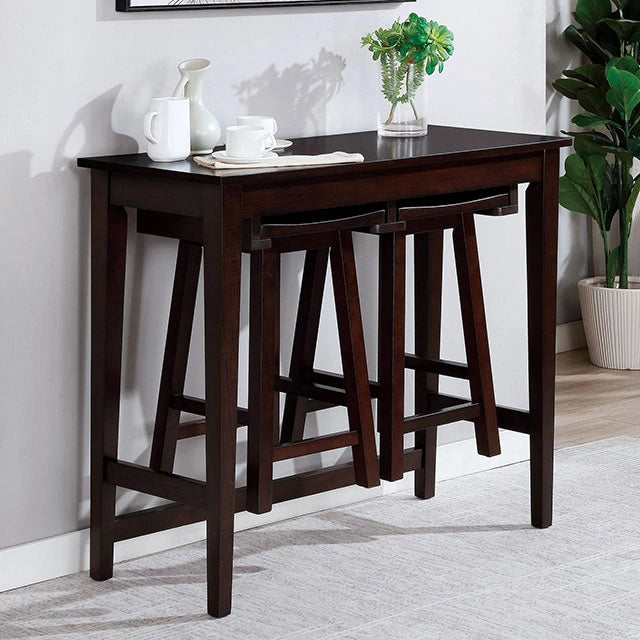 Elinor Bar Table Set Cherry & Green