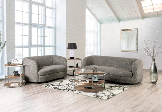 VERSOIX Loveseat, Charcoal Gray