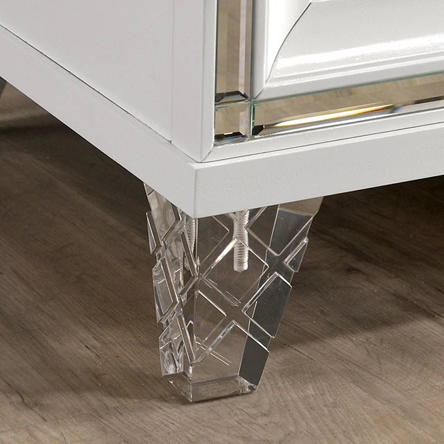 Emmeline Chest White Solid Wood
