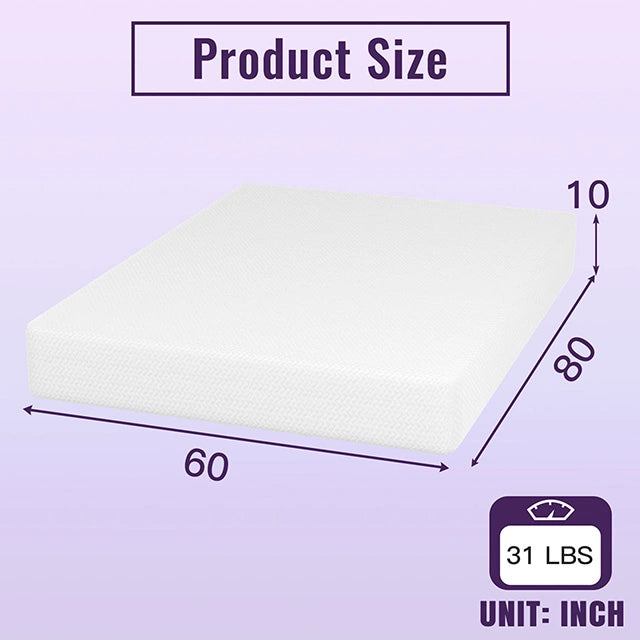 Nasturtium 10" Queen Bamboo Charcoal Infused Memory Foam