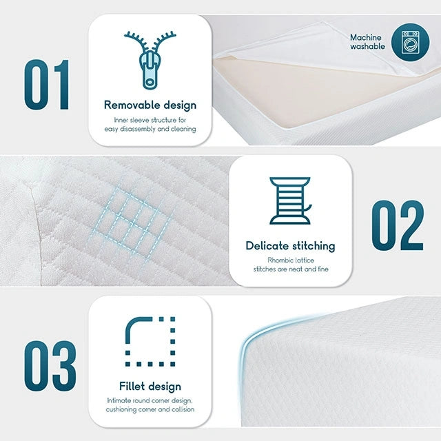 Artemisia 6" Memory Foam Mattress White Fabric