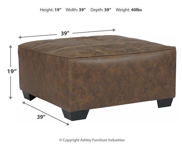 Abalone Oversized Accent Ottoman