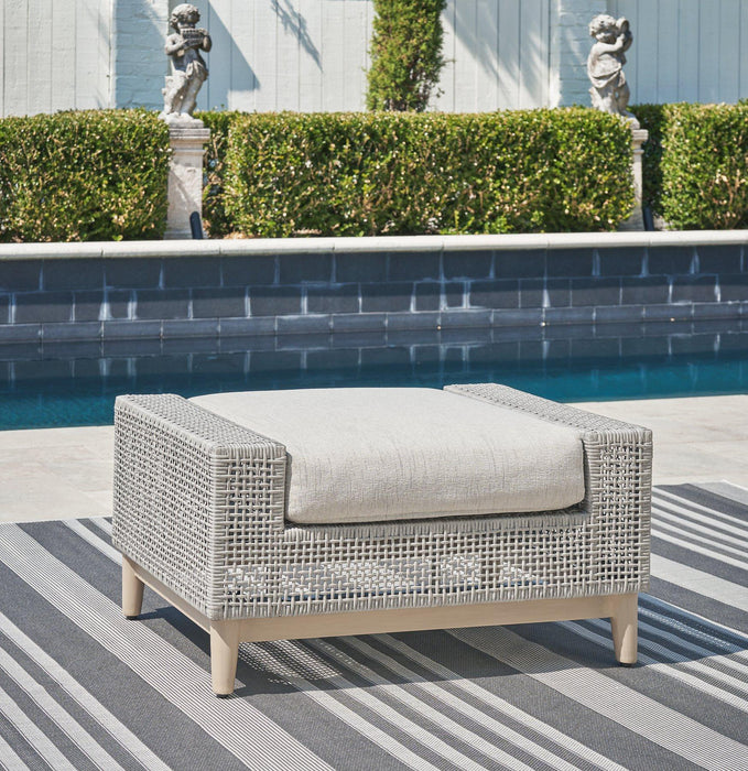 Seton Creek Outdoor Ottoman with Cushion