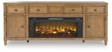 Sharlance 81" TV Stand with Electric Fireplace image