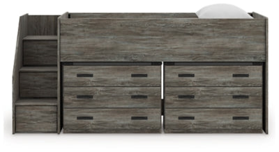 Frandern Loft Bed with Drawer Storage
