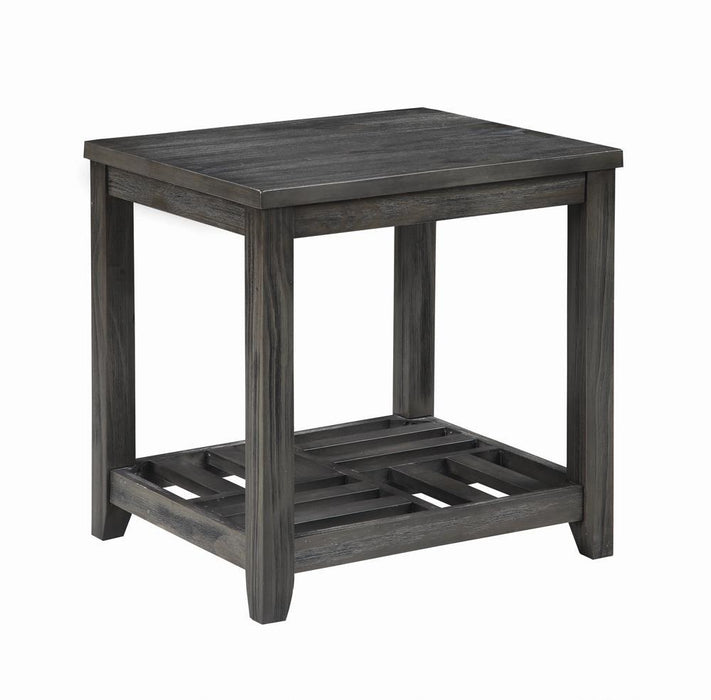 Cliffview 1-shelf Rectangular End Table Grey