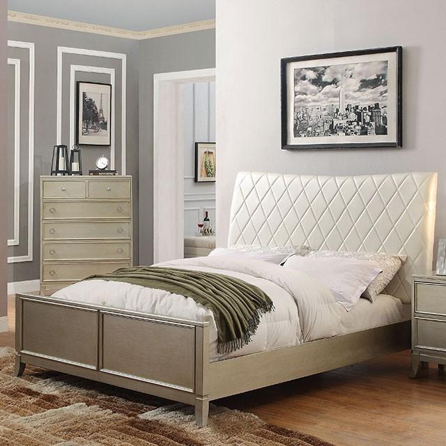 Enid Queen Bed Silver