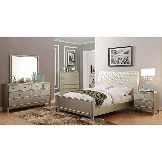 Enid Queen Bed Silver
