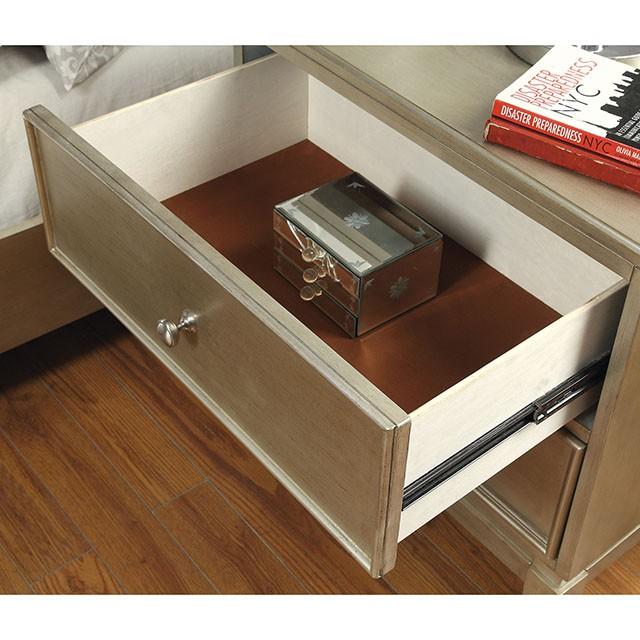 Enid Queen Bed Silver