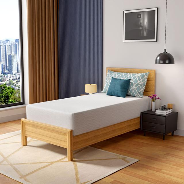 Coreopsis 12" Twin Memory Foam Wave Comfort White