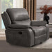 HENRICUS Glider Recliner, Dark Gray image