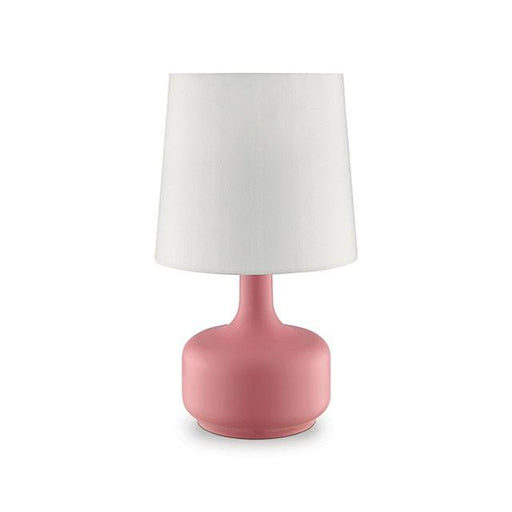 Farah Pink 17"H Matte Pink Table Lamp image