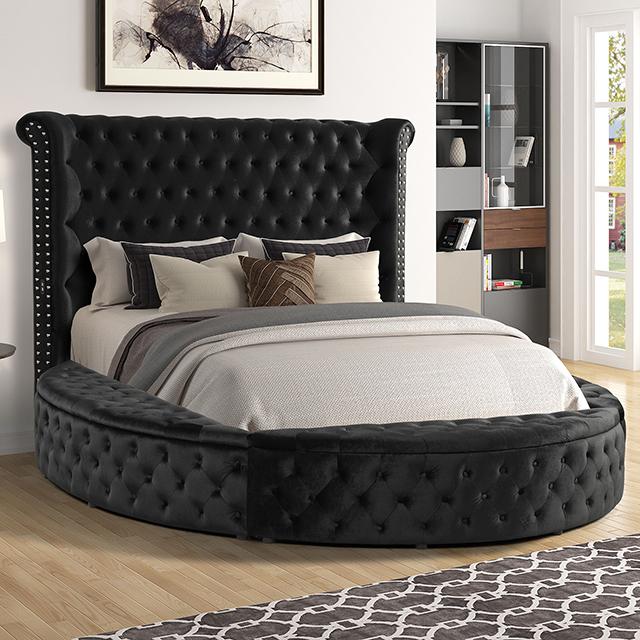 Sansom Queen Bed Velvet