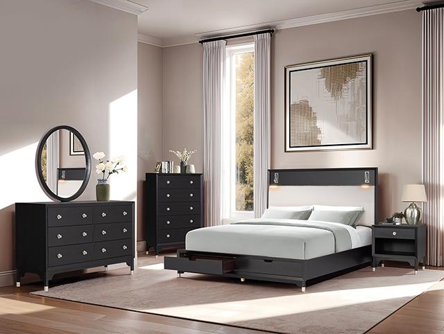 Torrance 4 Pc Queen Bedroom Set Black