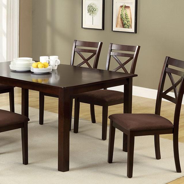 Weston II Espresso 7 Pc. Dining Table Set