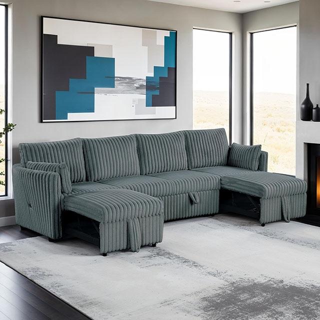 Denholme U-Sectional w/ Pull Out